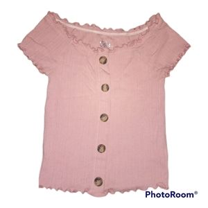 Girls pink Justice shirt